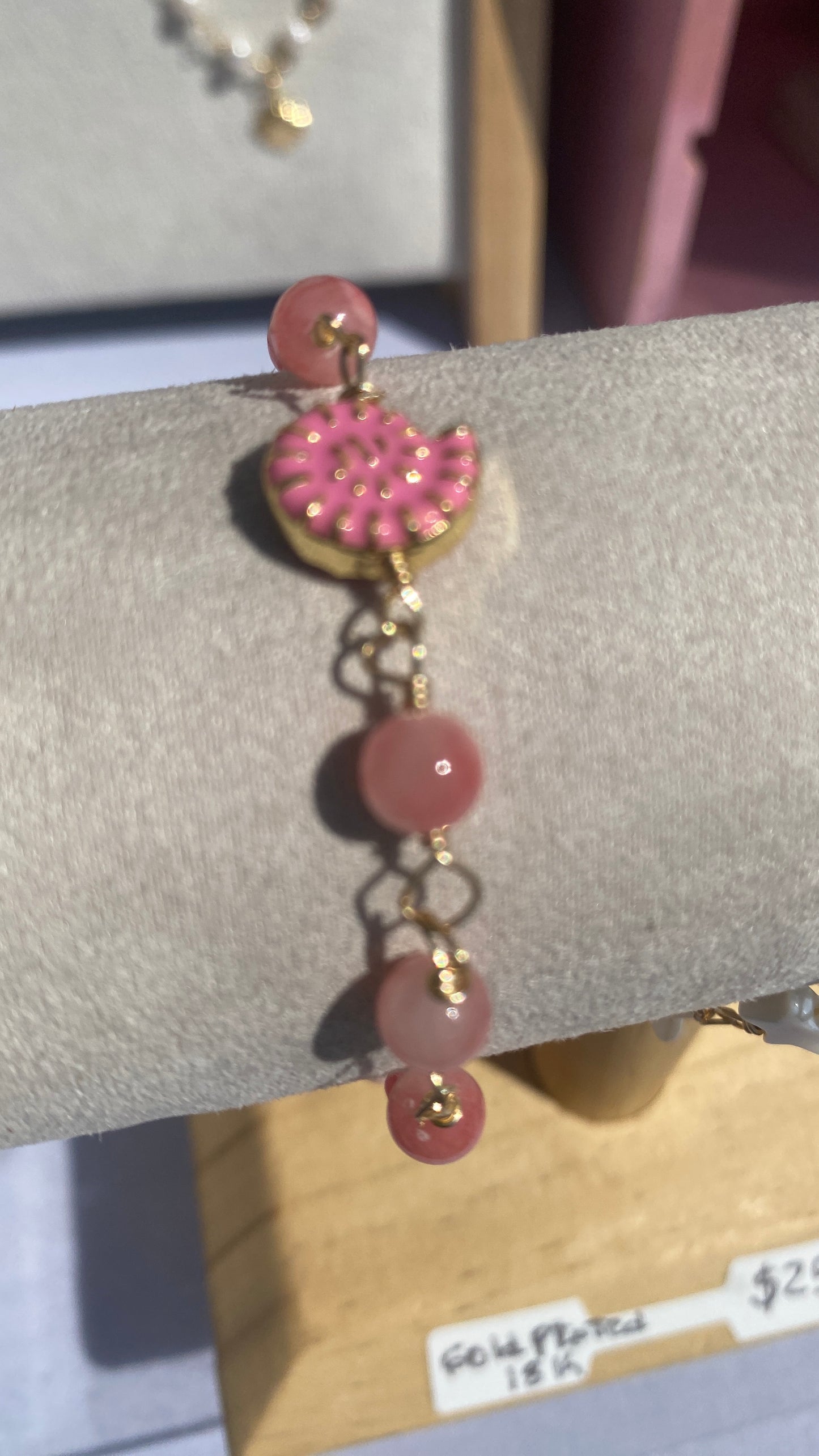 Pink Jade Bracelet