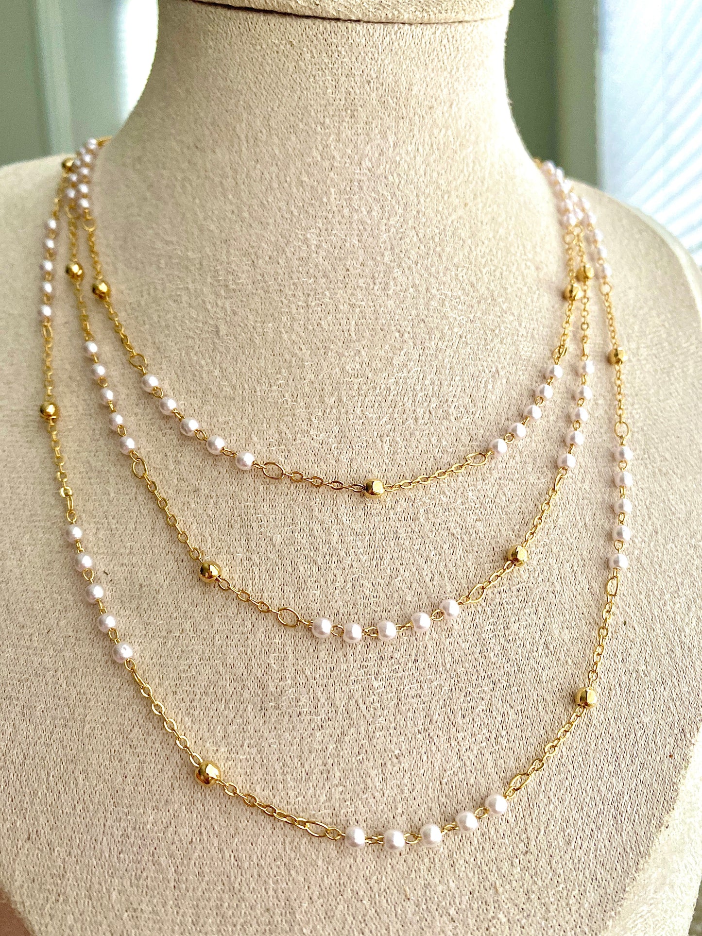 Pearl chain necklace