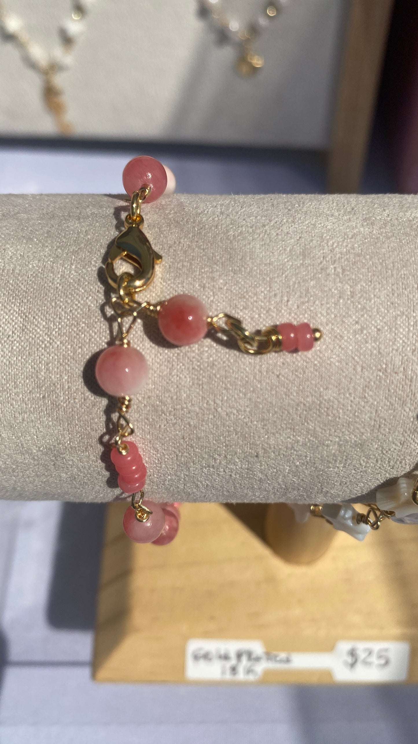 Pink Jade Bracelet