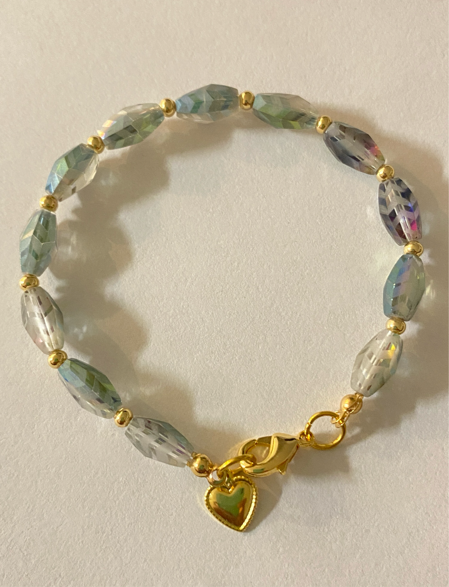 Glass drops bracelet