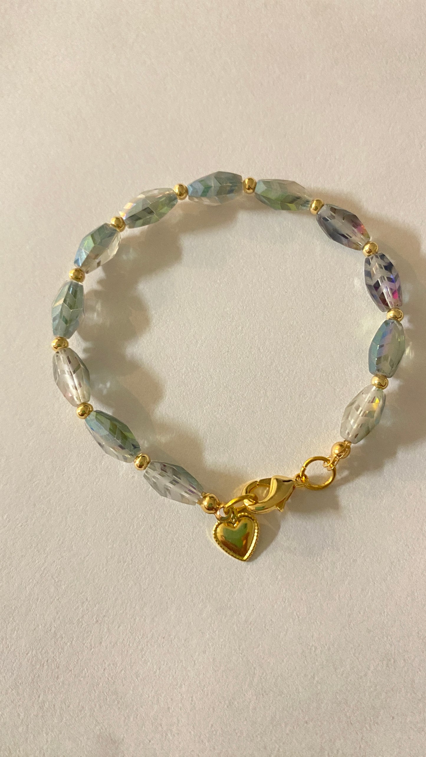 Glass drops bracelet