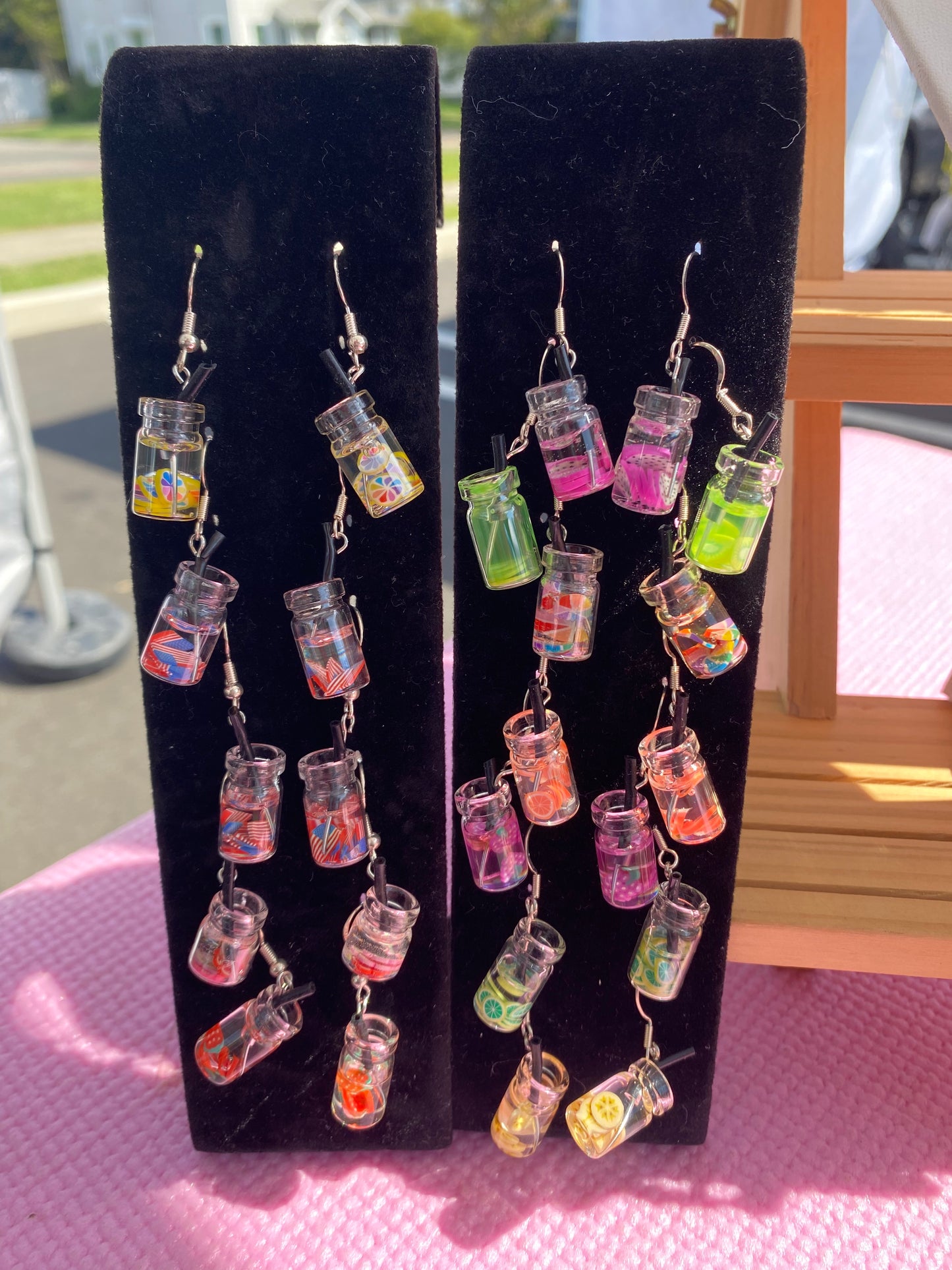 Boba earrings