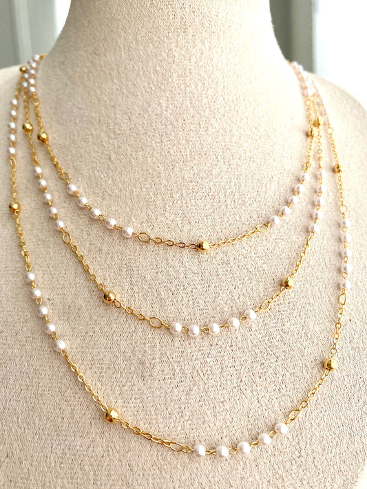 Pearl chain necklace